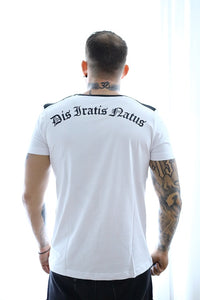 R-Shirt Skull/Helm Nieten
